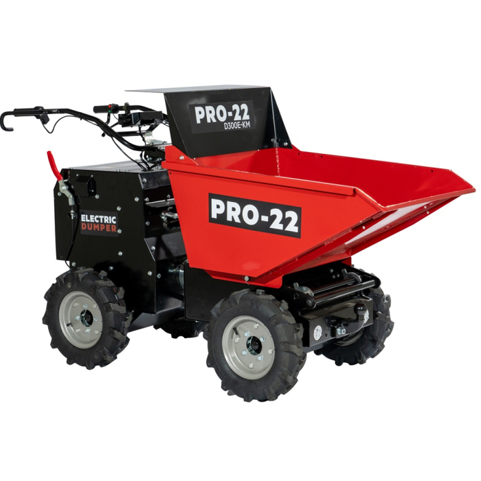 PRO-22 D300E-KM Accu Mini Dumper / Kruiwagen (4WD) 